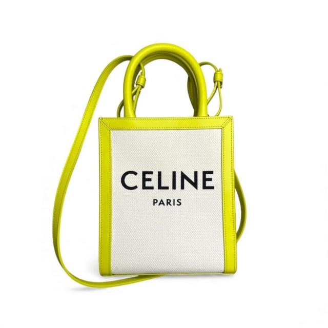 【中古】セリーヌ CELINE 美品 Mini Cabas Vertical ミニ バーティカル カバ 193302BNZ.02IS ショルダーバッグ