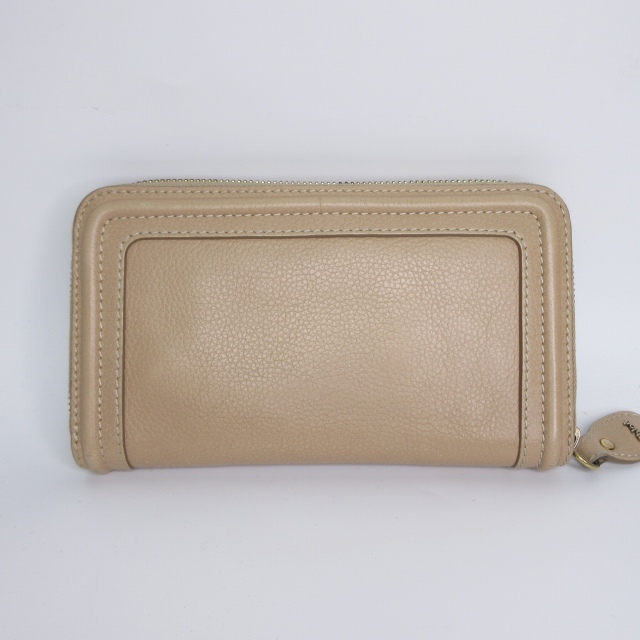 クロエ Chloe 財布 長財布 レザー ベージュ パラティ