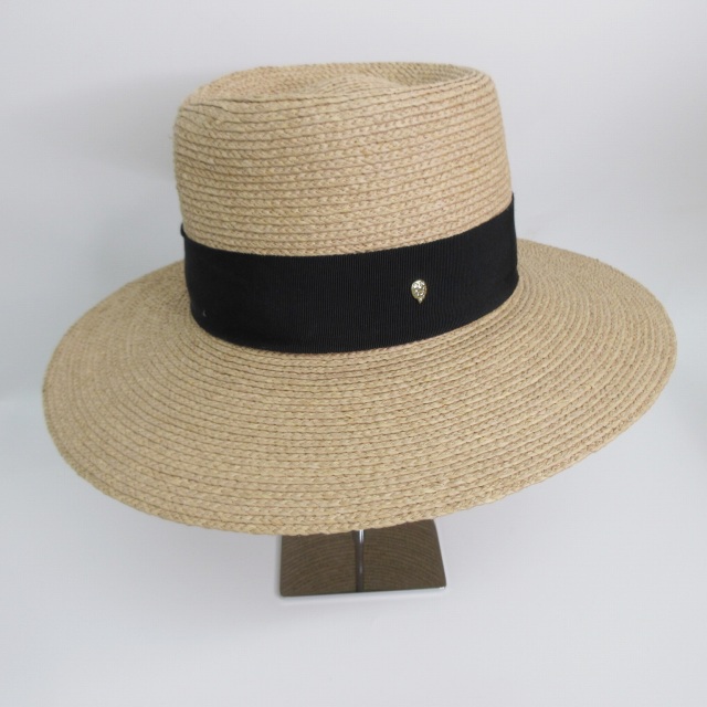 【中古】ヘレンカミンスキー HELEN KAMINSKI PLATH 美品 ラフィア ハット 帽子 ツバ広 ベージュ系 ワンサイズ_2