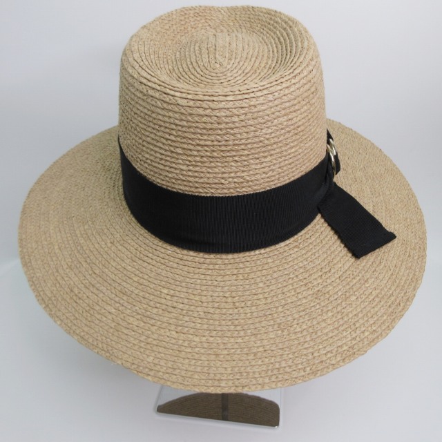【中古】ヘレンカミンスキー HELEN KAMINSKI PLATH 美品 ラフィア ハット 帽子 ツバ広 ベージュ系 ワンサイズ_3