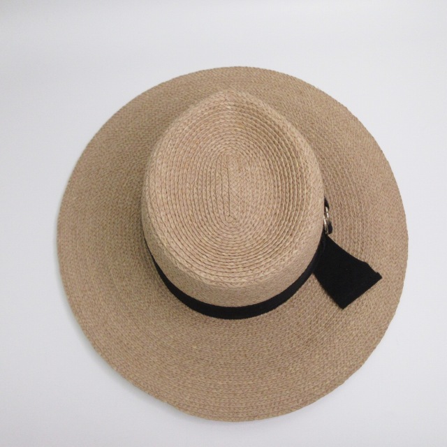 【中古】ヘレンカミンスキー HELEN KAMINSKI PLATH 美品 ラフィア ハット 帽子 ツバ広 ベージュ系 ワンサイズ_5