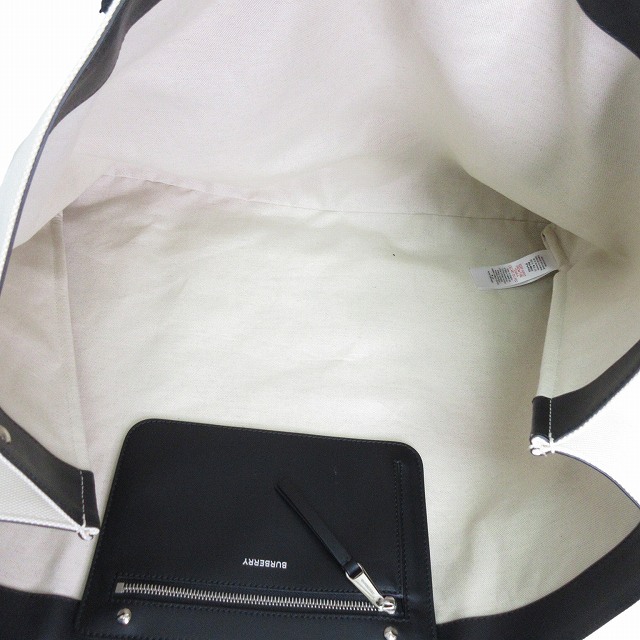 中古】バーバリー BURBERRY ロゴディールコットンブレンド トート