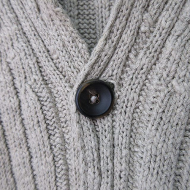 【中古】ドルモア DRUMOHR 麻混 ニットカーディガン ニットジャケット ベージュ系 48 Mサイズ相当 k2676  メンズ 中古】ドルモア DRUMOHR 麻混 ニットカーディガン ニットジャケット