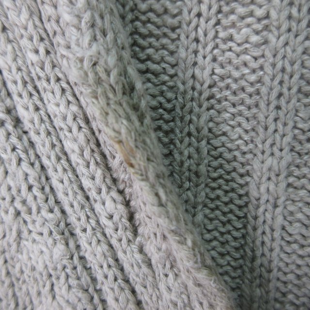 中古】ドルモア DRUMOHR 麻混 ニットカーディガン ニットジャケット