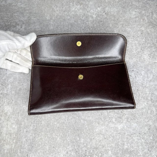 中古】フェンディ FENDI 長財布 レザー ブラウン k263436 1009