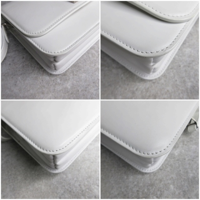 【中古】バレンシアガ BALENCIAGA ビードット ショルダーバッグ クロスボディ ホワイト E01090126429 0119_4