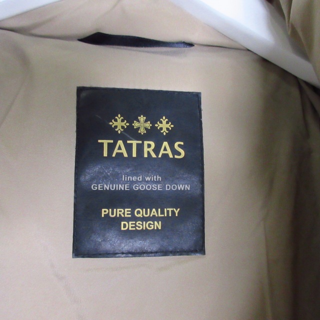 【中古】タトラス TATRAS 美品 AGONA アゴーニャ ダウンコート ダウンジャケット ベルト付き ポーランド製 ベージュ_6