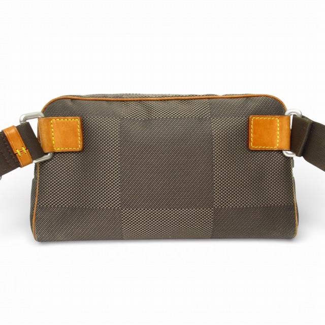 【中古】ルイヴィトン LOUIS VUITTON ダミエジェアン アクロバット ボディバッグ ウエストバッグ キャンバス レザー