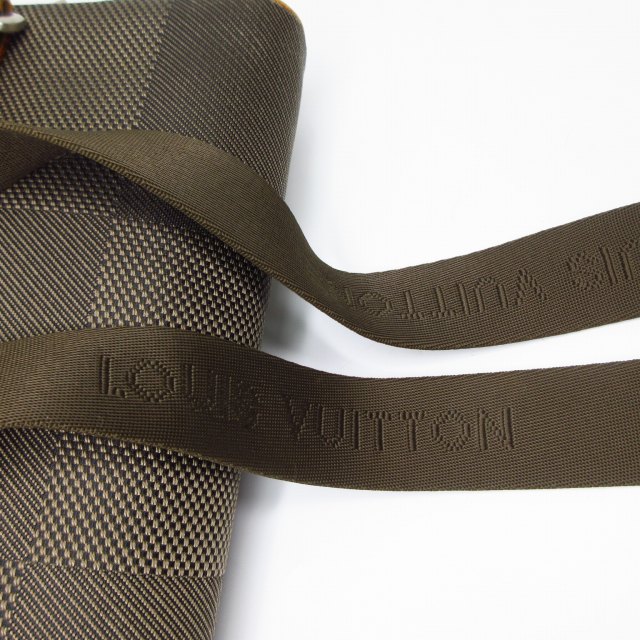 【中古】ルイヴィトン LOUIS VUITTON ダミエジェアン アクロバット ボディバッグ ウエストバッグ キャンバス レザー