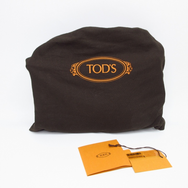 【中古】トッズ TOD'S 美品 Cバッグ ショルダーバッグ クロスボディバッグ ロゴ レザー レッド E02180526341_8