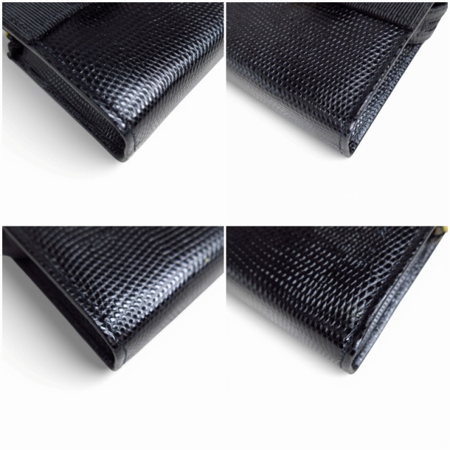 【中古】サルヴァトーレフェラガモ Salvatore Ferragamo 美品 ヴァラリボン ポーチ 223057 ブラック k375010_5