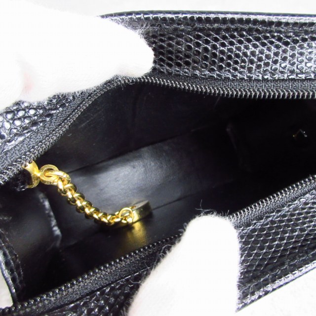 【中古】サルヴァトーレフェラガモ Salvatore Ferragamo 美品 ヴァラリボン ポーチ 223057 ブラック k375010_7