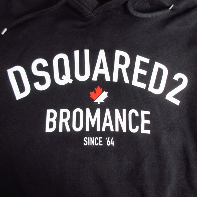【中古】ディースクエアード DSQUARED2 ロゴスウェット プルオーバー フーディー パーカー オーバーサイズ 裏起毛_3