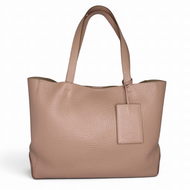 【中古】トッズ TOD'S トートバッグ シボレザー ベージュ E05130226165  レディース