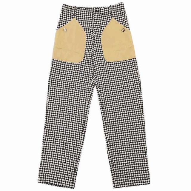 ロエベ 新品未使用　2022 千鳥格子パンツ リラックス感のある総柄パンツ 千鳥格子柄[品番：GS000019512