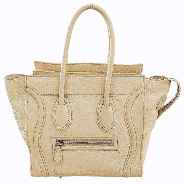 【中古】セリーヌ CELINE ラゲージ マイクロショッパー トートバッグ ハンドバッグ カーフレザー 167793の通販は