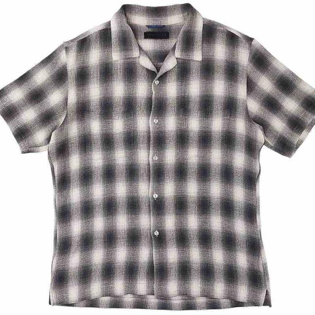 【中古】ジュンハシモト junhashimoto 21SS SV12 ALOHA SHIRTS アロハシャツ カジュアル オンブレチェック 1062110012の通販は 5,984円