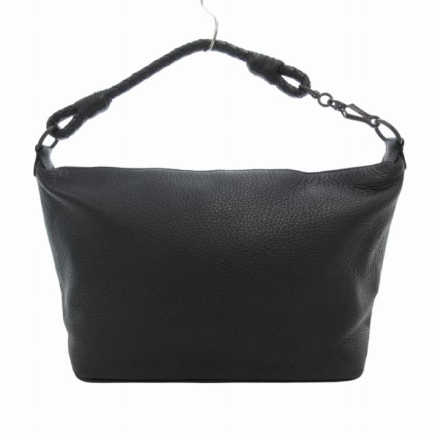 美品✨ボッテガヴェネタホーボーイントレチャートバッグ黒ボディバッグ