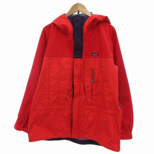 【中古】Patagonia 96年製 ヴィンテージ TORRE JACKET トーレジャケット マウンテンパーカー ブルゾン ロゴ L 赤