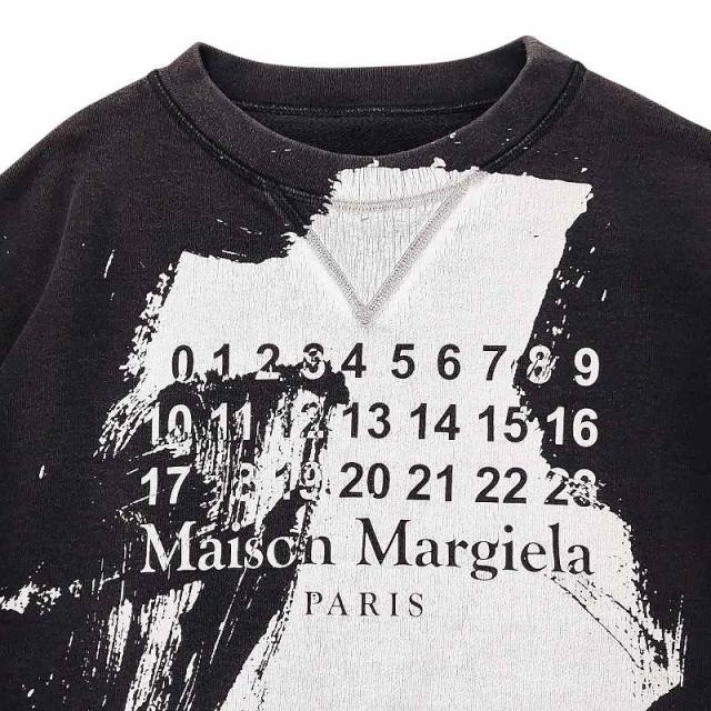 【中古】マルタンマルジェラ 20SS カレンダーロゴクルーネックスウェット トレーナー ロゴペイント L 黒 S29GU0060の通販は 【中古】マルタンマルジェラ 20SS カレンダーロゴクルーネックスウェット トレーナー ロゴペイント L 黒 S29GU0060の通販は