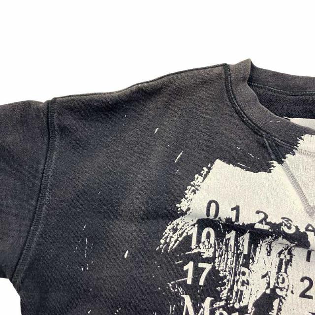 【中古】マルタンマルジェラ 20SS カレンダーロゴクルーネックスウェット トレーナー ロゴペイント L 黒 S29GU0060の通販は 【中古】マルタンマルジェラ 20SS カレンダーロゴクルーネックスウェット トレーナー ロゴペイント L 黒 S29GU0060の通販は