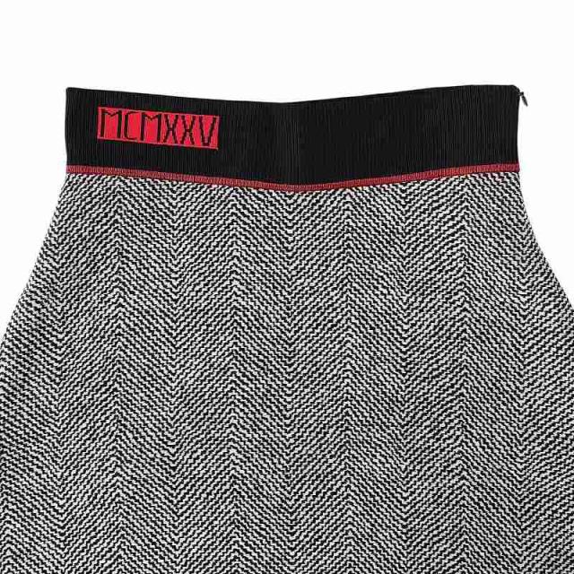 中古】フェンディ FENDI MCMXXV ニット スカート フレア ウール シルク