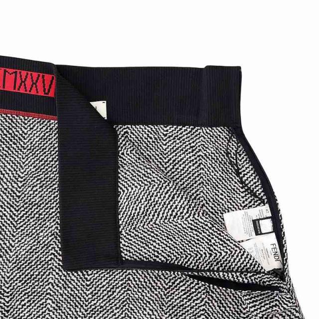 中古】フェンディ FENDI MCMXXV ニット スカート フレア ウール シルク
