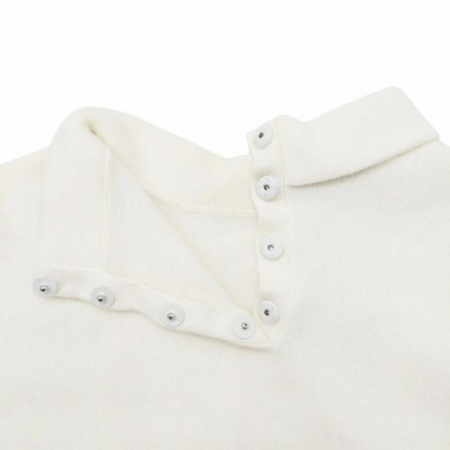 プラダ PRADA 25SS VIRGIN WOOL KNIT ニット セーター ハイネック 三角モチーフ 長袖 P26545 42 白 ホワイト PRADA - PRADA プラダ 25SS VIRGIN WOOL KNIT レディース 三角