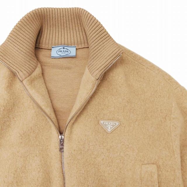 PRADA カシミア ジャケット ブルゾン ダークグレー カシミヤ ブルゾンジャケット | PRADA