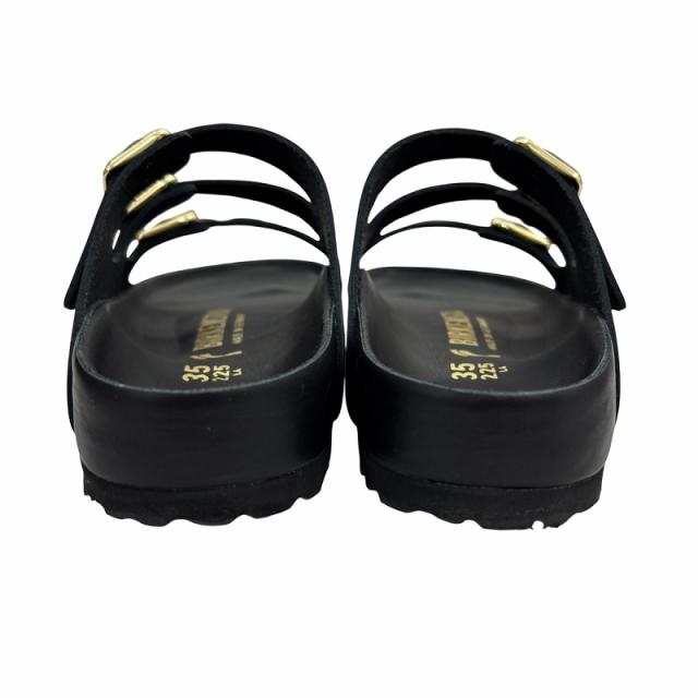 【中古】未使用品 ビルケンシュトック BIRKENSTOCK フロリダ エクスクイジット Florida サンダル 黒 22.5cm