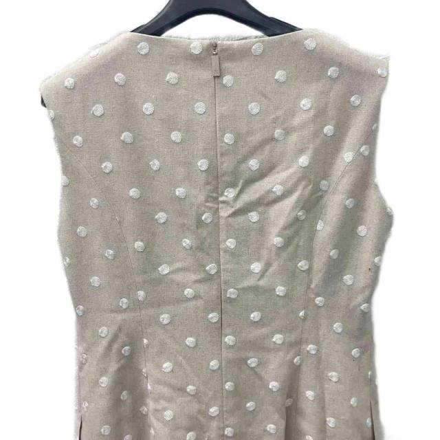 中古】ルネ ワンピース ノースリーブ ミモレ ロング ドット柄 ビジュー