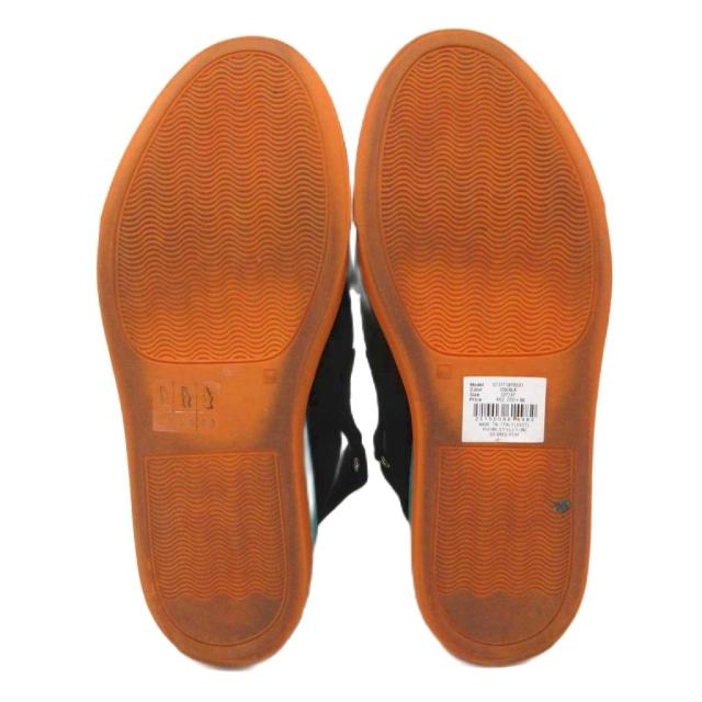 【中古】エムエムシックス メゾンマルジェラ MM6 Maison Margiela 厚底サンダル スエード 黒 ブラック 23.5cm