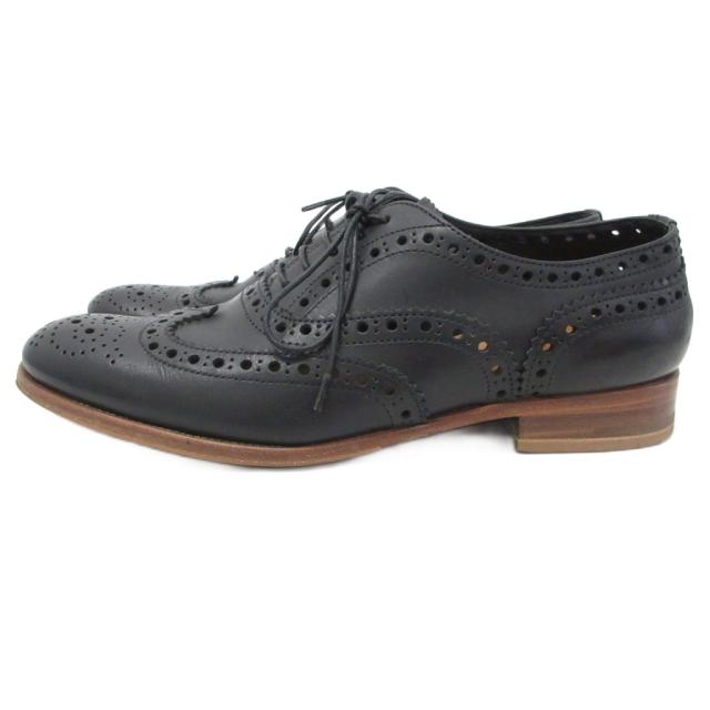 【中古】チャーチ church's ドレスシューズ ウィングチップ 靴 黒 ブラック 36 ? 23.5cm レディース