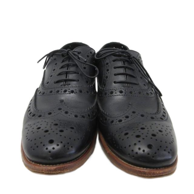 【中古】チャーチ church's ドレスシューズ ウィングチップ 靴 黒 ブラック 36 ? 23.5cm レディース