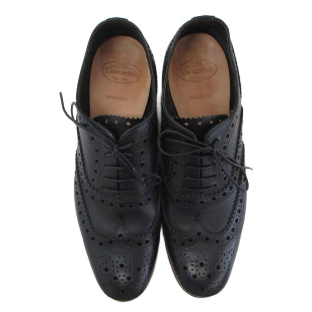 【中古】チャーチ church's ドレスシューズ ウィングチップ 靴 黒 ブラック 36 ? 23.5cm レディース