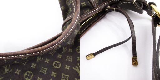 【中古】ルイヴィトン マノン MM モノグラム ミニラン M95619 ワンショルダーバッグ 切替 レザー 茶 系 ☆AA★