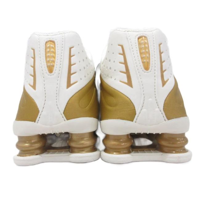 【中古】ナイキ WMNS SHOX R4 ショックス スニーカー ローカット シューズ 靴 24.5cm マスタード アイボリー