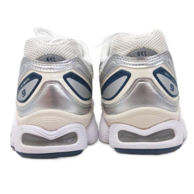 【中古】アシックス 美品 GEL-NIMBUS 9 ゲル ニンバス 9 スニーカー ローカット シューズ 靴 24.5cm グレー