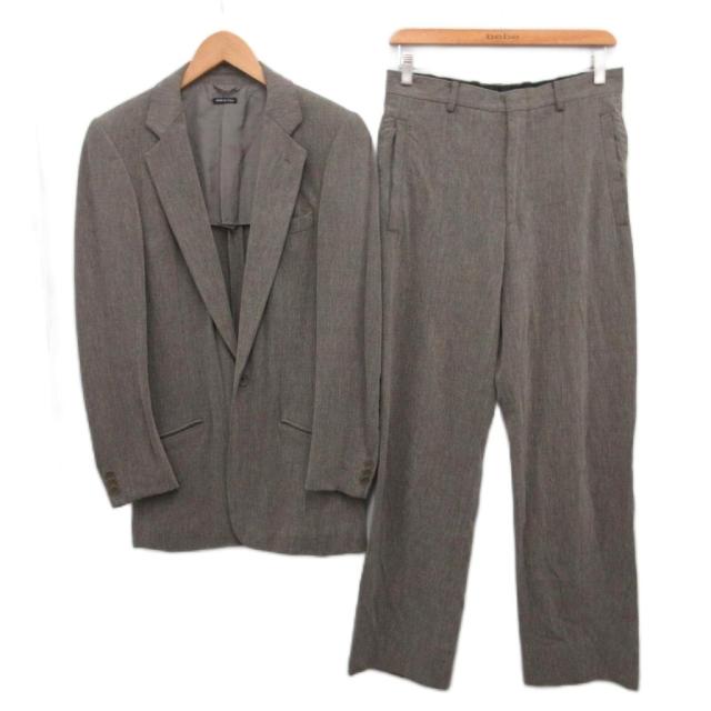 【中古】ジョルジオアルマーニ スーツ セットアップ フォーマル テーラードジャケット スラックス パンツ シングル