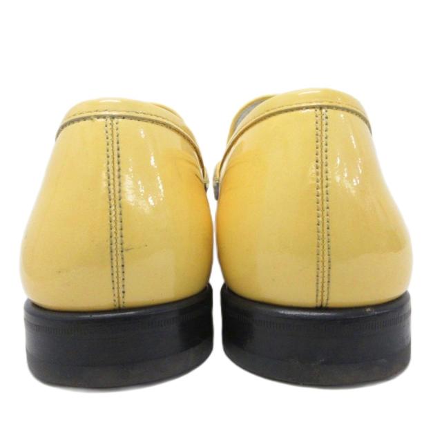 【中古】サルヴァトーレフェラガモ ローファー スリッポン レザーシューズ ゴールド金具 ホースビット 8 1/2 26.5cm