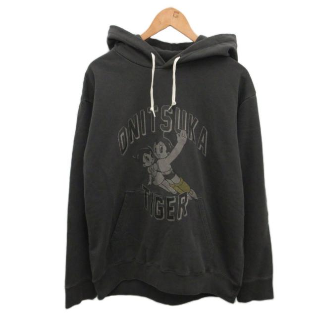 【中古】未使用品 オニツカタイガー タグ付き ×鉄腕アトム WASHED SWEAT HOODIE パーカー フーディー プルオーバー
