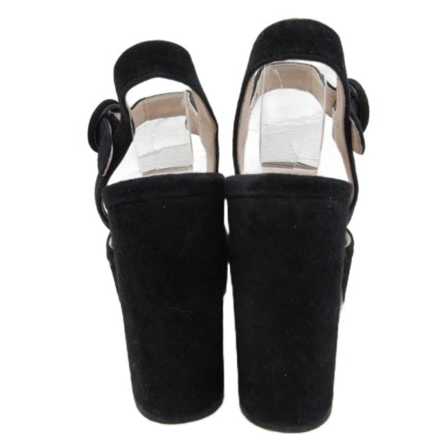 中古】プラダ PRADA ストラップサンダル スエード チャンキー 中古】プラダ PRADA ストラップサンダル スエード チャンキー