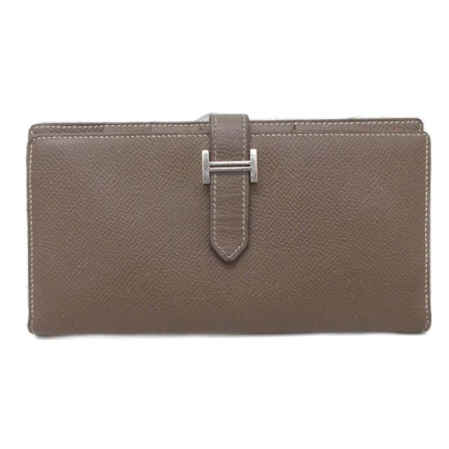中古】エルメス HERMES ベアン スフレ エトゥープ R刻印 長財布 中古】エルメス HERMES ベアン スフレ エトゥープ R刻印 長財布