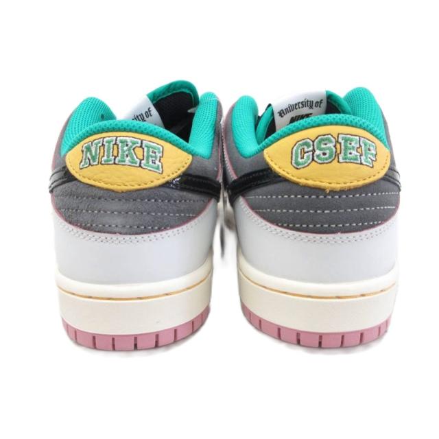 【中古】未使用品 ナイキ NIKE × CSEF SB Dunk Low Pro QS HJ4132-100 スニーカー ホワイト ブラック 27.5?p