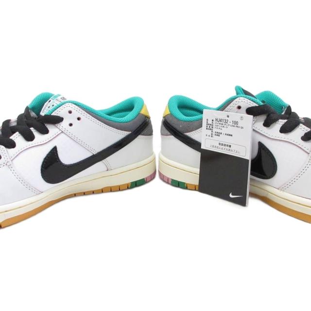【中古】未使用品 ナイキ NIKE × CSEF SB Dunk Low Pro QS HJ4132-100 スニーカー ホワイト ブラック 27.5?p