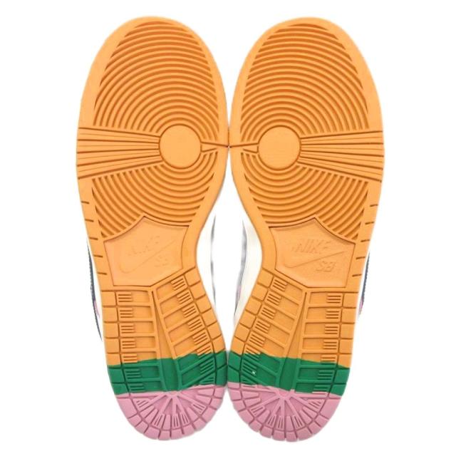【中古】未使用品 ナイキ NIKE × CSEF SB Dunk Low Pro QS HJ4132-100 スニーカー ホワイト ブラック 27.5?p