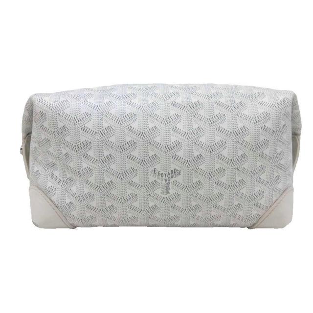 【中古】ゴヤール GOYARD 希少 ボーイング25 セカンドバッグ クラッチバッグ トイレタリーケース ポーチ 総柄 白