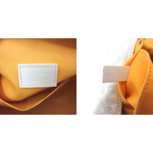 【中古】ゴヤール GOYARD 希少 ボーイング25 セカンドバッグ クラッチバッグ トイレタリーケース ポーチ 総柄 白_6