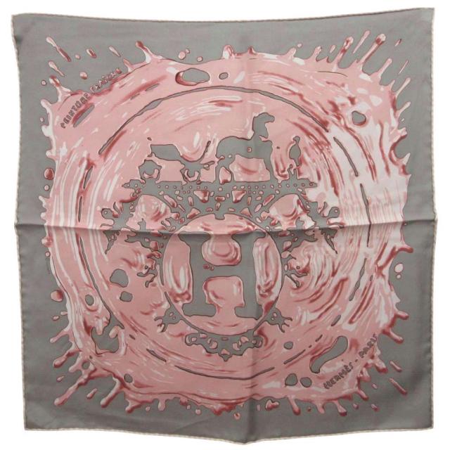 【中古】エルメス 22SS カレ45 ガブロッシュ ペンキ塗りたて Peinture Fra?che スカーフ ストール 総柄 絹