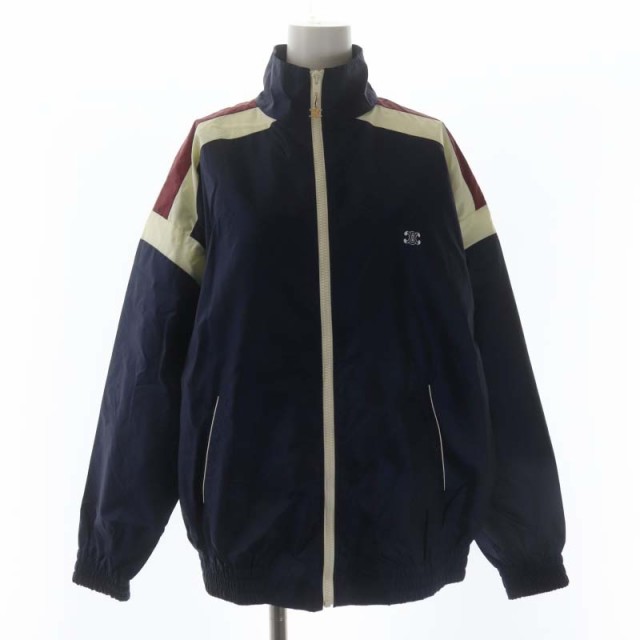 【中古】セリーヌ Windbreaker In Lightweight Nylon ナイロンジャケット ウィンドブレーカー ジップアップ 38 紺